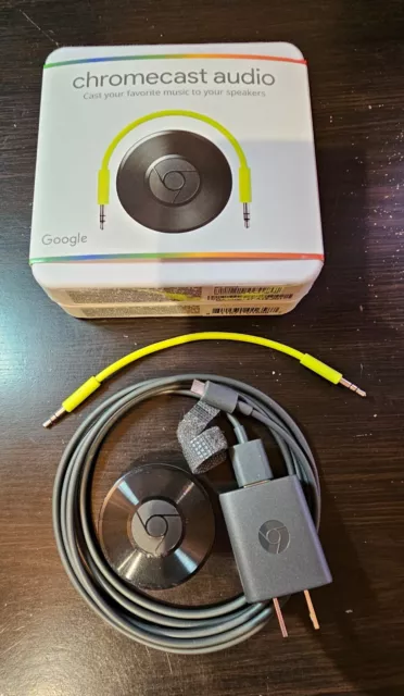 Google Chromecast Audio Media Streamer RUX-J42 Black