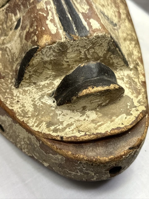 African Face Mask FANG Gabon TRIBAL ART AFRICAN ART PRIMITIVE 13” Vintage 2