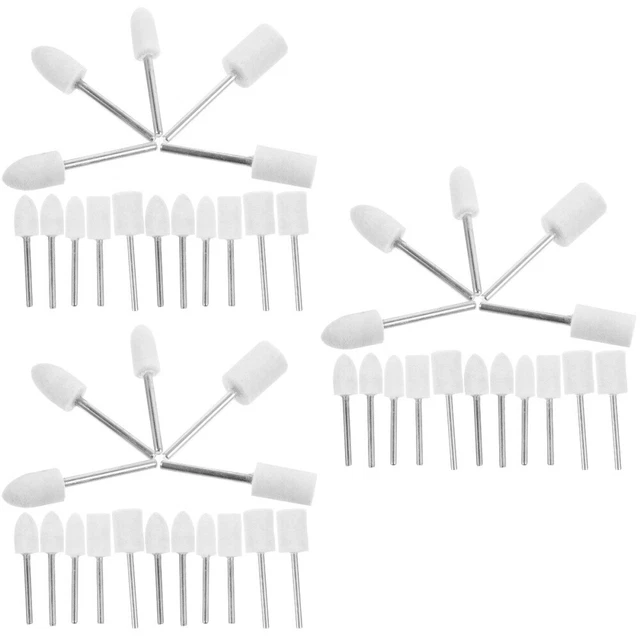 75 pcs Bits de polissage en feutre en laine Grincer des accessoires de polissage
