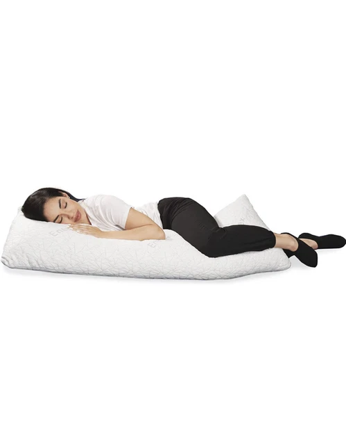 Body Pillow for Adults Adjustable 54 x 20 Inch Long Pillow Shredded Memory Foam