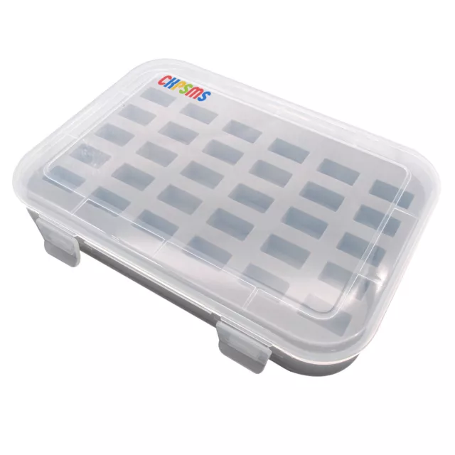 Plastic Bobbin Storage Box - Holds 30 Bobbins With Lid #BBX-30