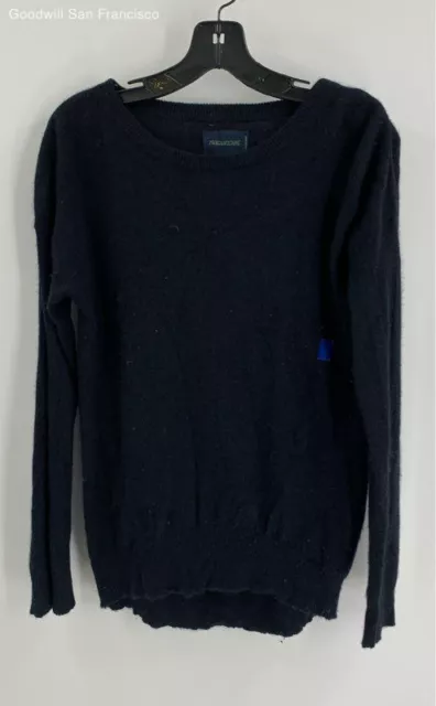 Zadig & Voltaire Womens Navy Cashmere Long Sleeve Round Neck Pullover Sweater S