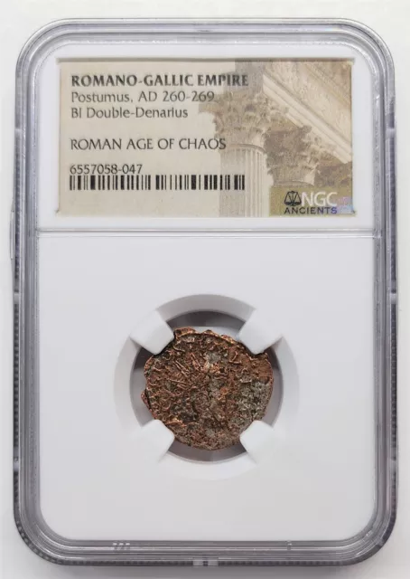 AD 260-269 BI Double-Denarius - Postumus, Age of Chaos Ancient Coin - NGC