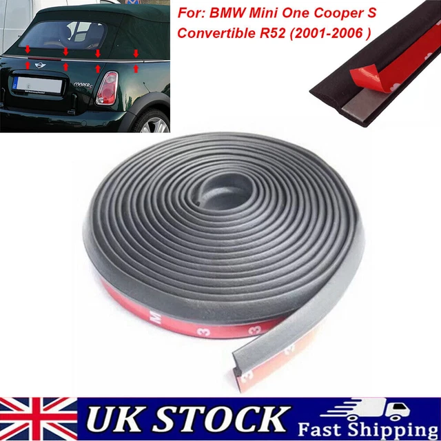 For BMW Mini One Cooper S Convertible R52 Rear Soft Top Roof Weather Seal Repair