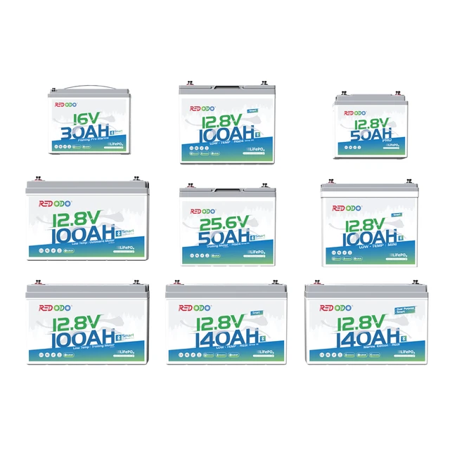 REDODO LIFEPO4 LITHIUM Battery 12V 100Ah 200Ah 300Ah for RV Trolling ...