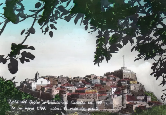 Cartolina Isola Del Giglio Grosseto Viagg.1961 Tassata Vedi Retro