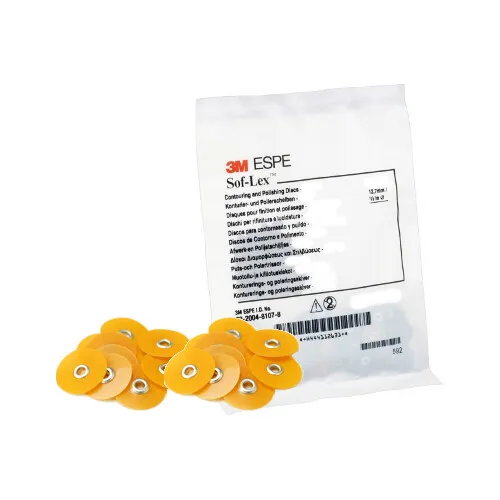 Dental SOF LEX XT 3M ESPE Discs 50u for Polishing. Light Orange Fine Grit 12.7mm