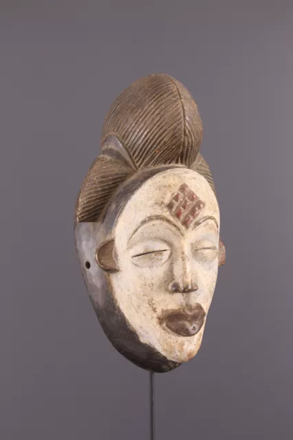 Masque Punu AFRICAN ART AFRICAIN ANCIEN TRIBAL PREMIER PRIMITIF no reserv