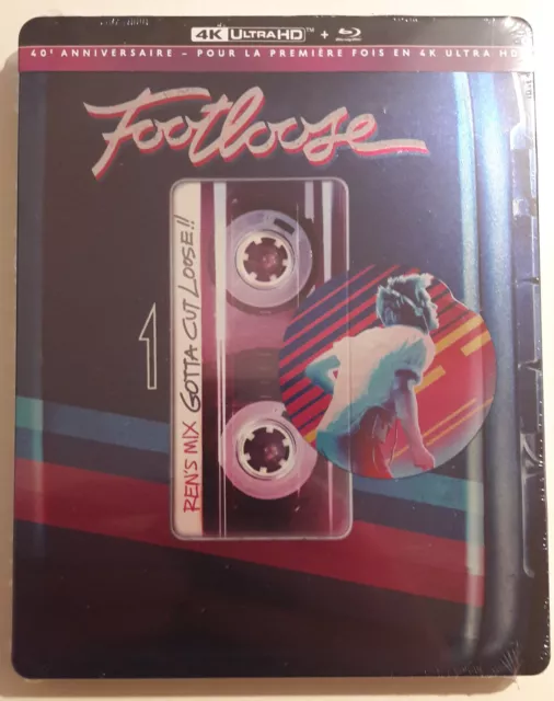 Footloose 1984 Steelbook Blu-ray 4K Ultra HD + BluRay Edition Limitée | NEUF