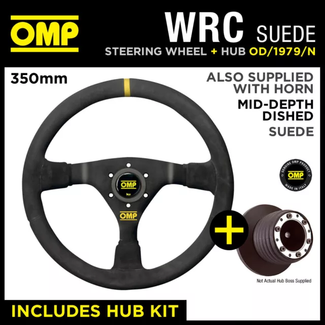 CITROEN AX GT GTi 91- OMP WRC 350mm MID-DEPTH STEERING WHEEL & HUB KIT COMBO