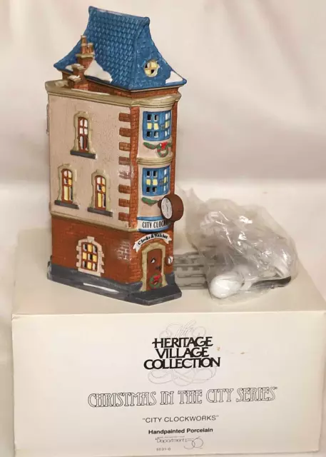 Department 56 Heritage Village Collection ; Christmas in the City Series ;  City Clockworks ; Handpainted Porcelain 5531-0