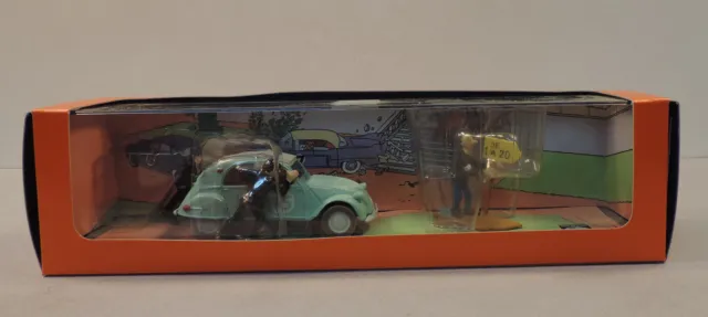 Tintin Herge voiture 1 La 2CV des Dupondt Coke en stock Moulinsart 1/43