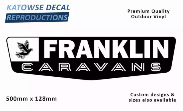 Franklin Caravan Replacement Vinyl Decal Sticker