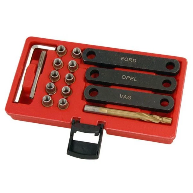 16 Pièce Frein Étrier Réparation Filetage Kit M9 X 1.25 MM Avec Écarteur Guides