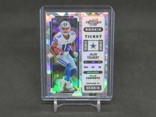 2022 Panini Contenders Optic Jalen Tolbert Cracked Ice Rookie Ticket /22 Ms2