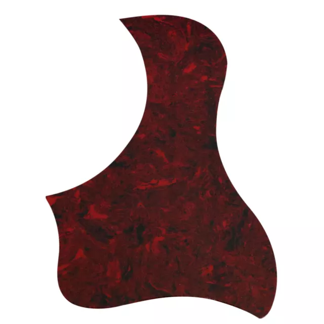 Acoustic Guitar Pickguard Anti-Scratch Guard Plate Self Adhesive Bird Shape Red