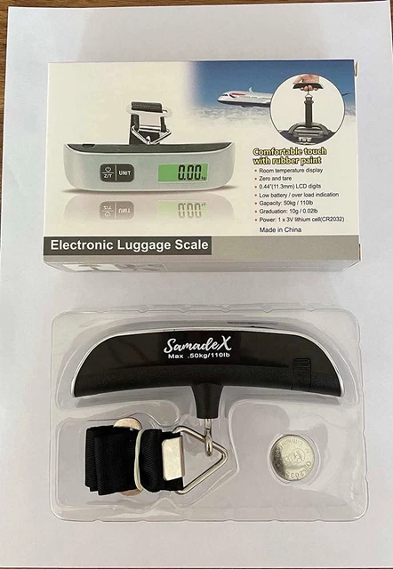 Digital Luggage Scale Portable Gift for Traveler Suitcase Handheld Weight Scale