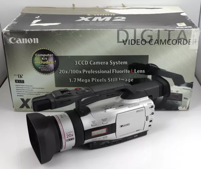 Faulty Canon Dm-Xm2 3Ccd Camcorder Mini Dv Digital Tape Semi Pro Video Camera