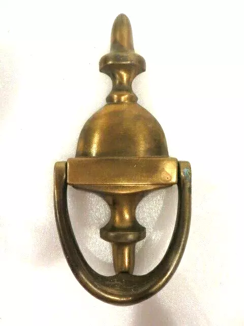 Irish Brass Door Knocker Gold Color Plain  6"x3"