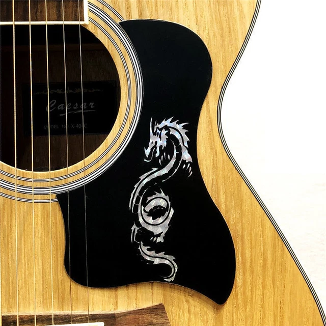 Battipenna Stratocaster Battipenna Per Chitarra Acustica In Celluloide - Protezione Antigraffio Autoadesiva, Design Floreale Protezione Antigraffio Per Chitarra - Foto 6