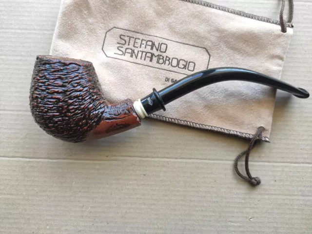 pipa pfeife Santambrogio freehand churchwarden pipe big grande radica briar new