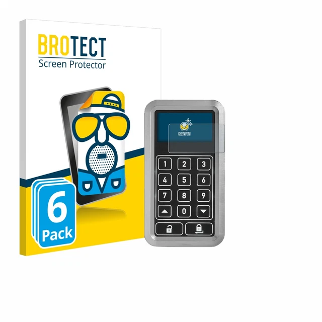 6x Antiriflesso Pellicola Protettiva Opaca per Abus HomeTec Pro CFT3100
