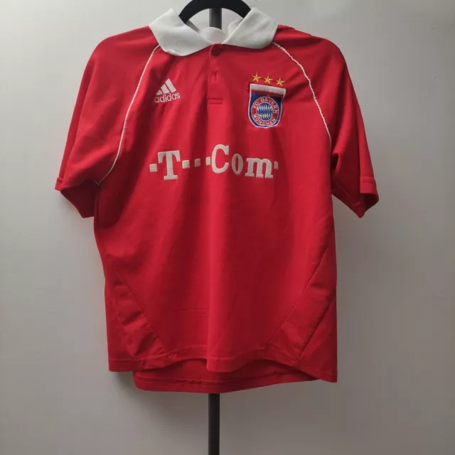 Bastian Schweinsteiger 31 BAYERN MUNICH Munchen home shirt ADIDAS 2005-06 men XS