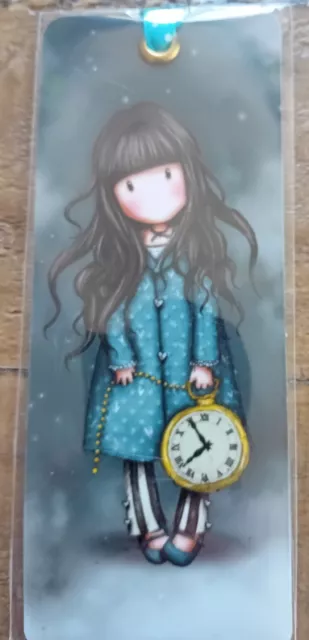 BN Santoro Gorjuss Bookmark Alice Wonderland White Rabbit clock Ruby Goth Girl