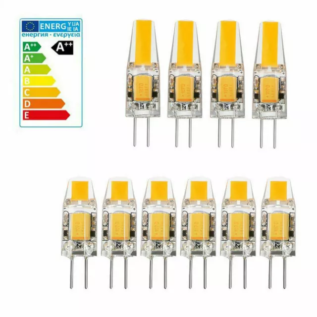 10x 4x Dimmbar 3W 6W G4 LED 12V COB Lampe Leuchte Birne Leuchtmittel Warmweiß