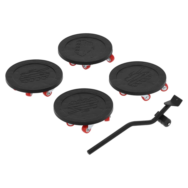 5 x kit strumenti mobili sollevatore di mobili trasporto per garage casa ufficio♪