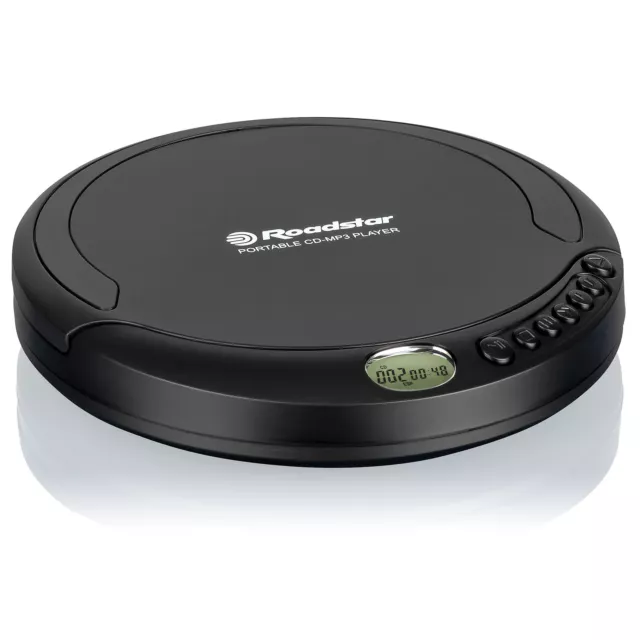 Discman Reproductor de CD-MP3 Portátil con Auriculares Incluidos, Pantalla LCD
