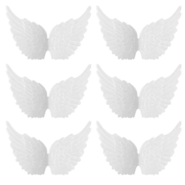 Dekorative kleine Flügel 12 Stoff Ornamente für Bastler