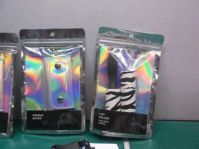 Path Travel Holographic Handle Luggage Cover Silver Suitcase Bag Straps Identify