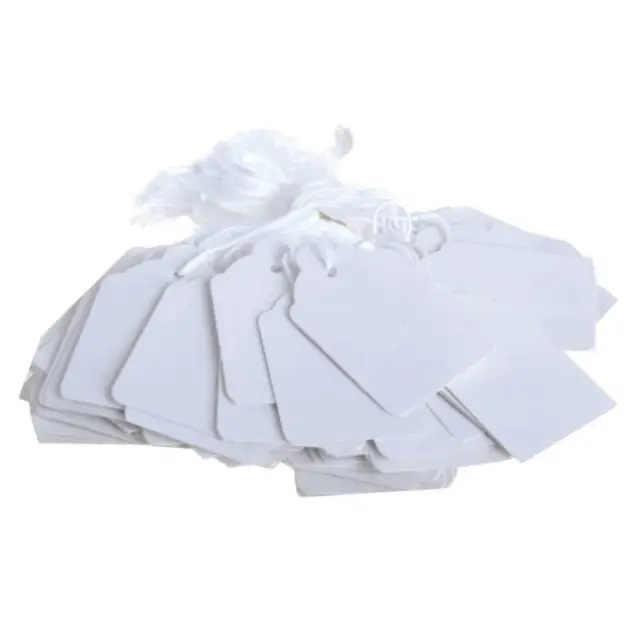 Boîte de 1000 étiquettes marchandises blanches 56 mm x 37 mm - étiquettes prix bijoux billets