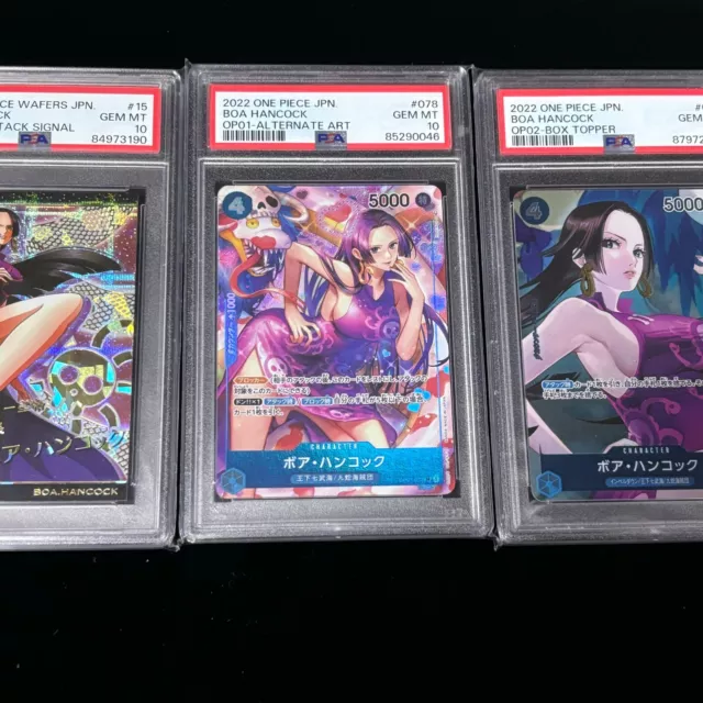 Psa 10 One Piece Card Hancock Romance Dawn Paramount War Wafers 3Piece Japanese