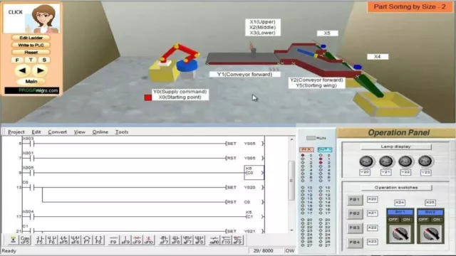 PLC Ladder Logic Training Programming Course Manuals GXDEV Simulation Software