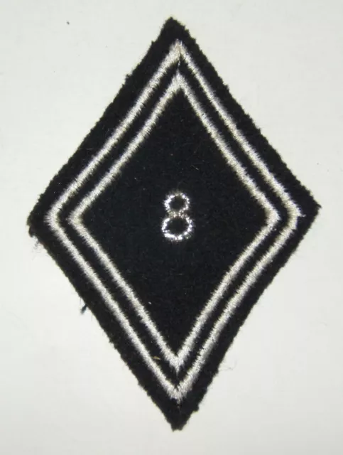 Insigne Tissu Losange De Bras Mod.45 Du 8° Regiment De Dragons