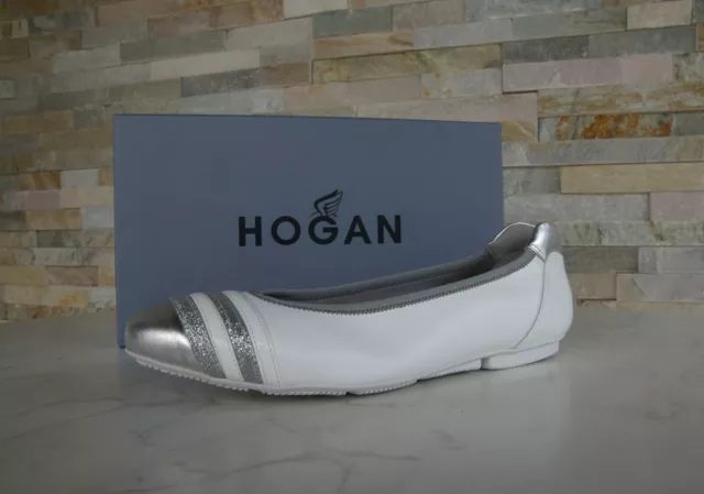 BALLERINE HOGAN 36 Donna Shoes Usate Pelle Leather EUR 29 00