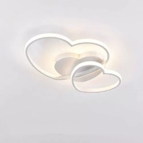 Plafoniera A SOFFITTO LED forma doppio cuore interno 33W luce LAMPADA 6500k IP20