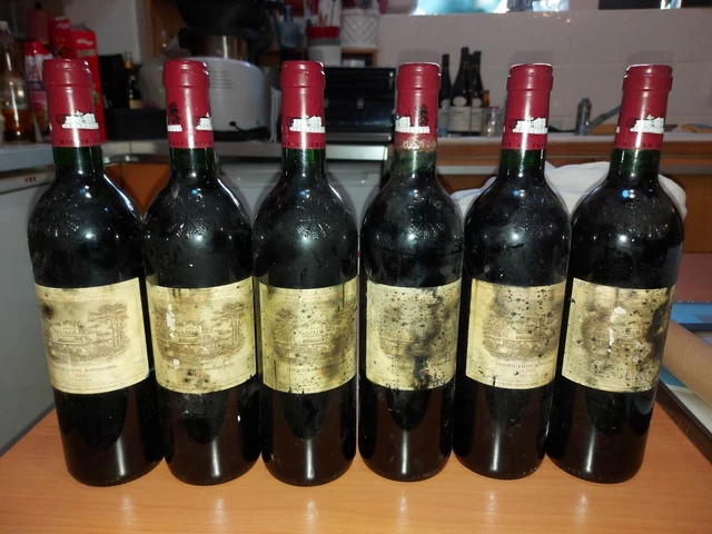 Lot de 6 Bouteilles Pauillac - Château Lafite Rothschild (Rouge) 1996