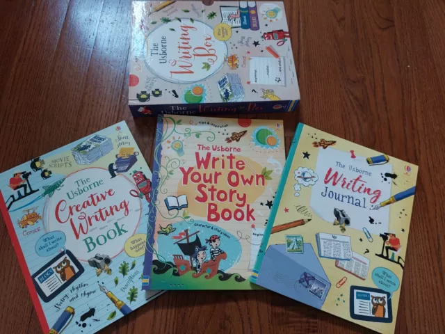 The Usborne Writing Box Set 3 Books - Creative Writing, Write Your Own Storybook