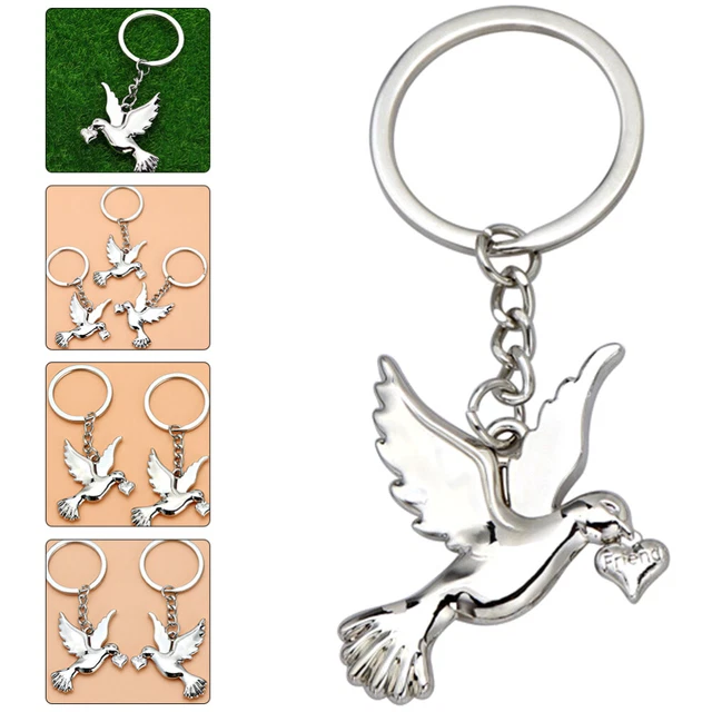 3 Pcs Animal Pendant Key Ring Peace Dove Keychain Keychain Car Keys The Bird