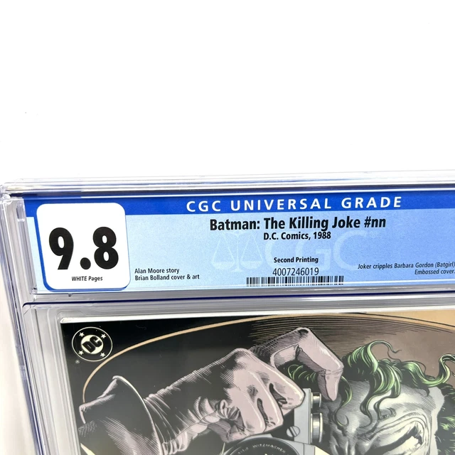 Batman: The Killing Joke CGC 9.8  2nd Printing White Pages DC Comics Alan Moore 2