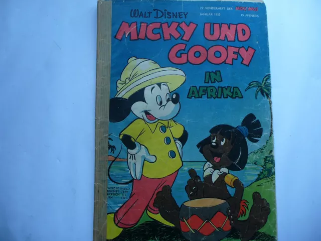 Micky Maus 22. Sonderheft Januar 1955.  Micky und Goofy in Afrika