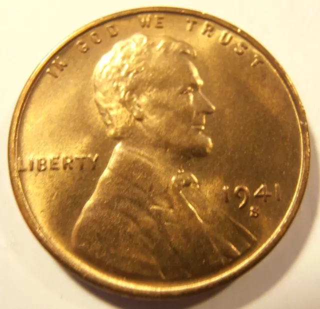 1941 S Lincoln Cent - BU,  Beautiful Mint-State Wheat Cent