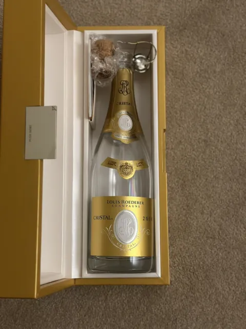 Louis Roderer Cristal Champagne 2009 Empty Bottle