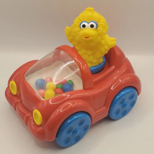 BIG BIRD PUSH Along Car 1995 Tyco Toys Preschool Sesame Street