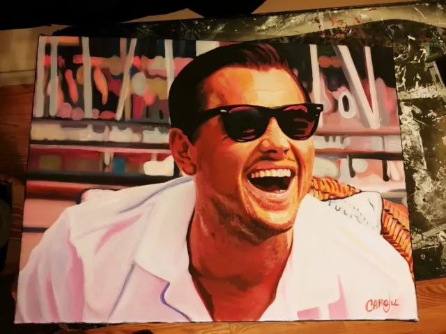 Dominic Toretto Fast & Furious Movie 18" x 18" Pop Art Painting Chris Cargill 2