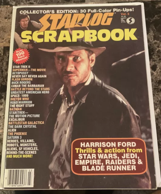 1984 STARLOG SCRAPBOOK Magazine Vol3 Indiana Jones Star Wars Superman Centerfold