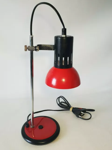 💡  ancienne lampe de bureau, chevet en métal articulé orientable